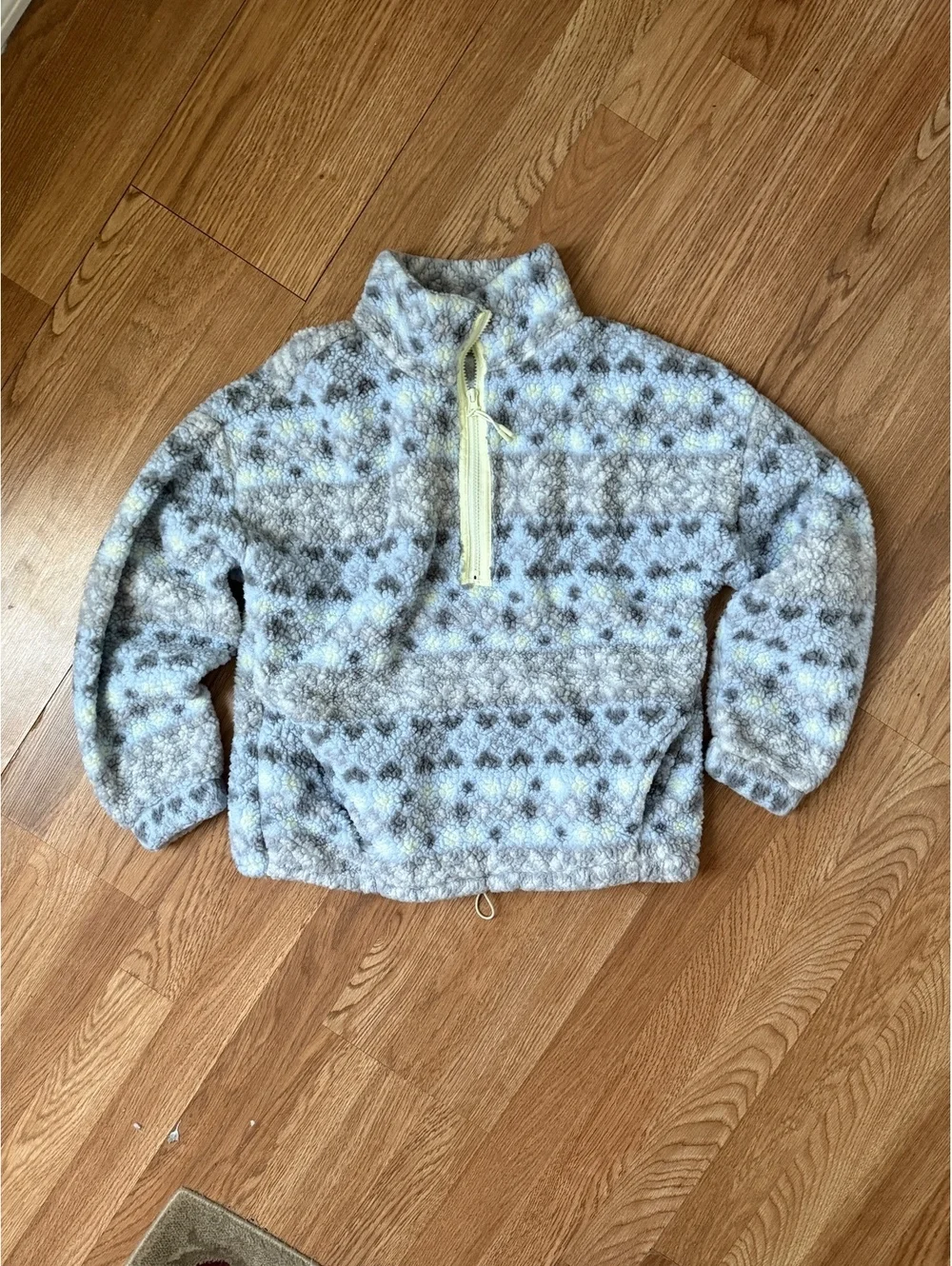 No Boundaries Women's Fleece Pullover Half-Zip Jacket Small 4-6